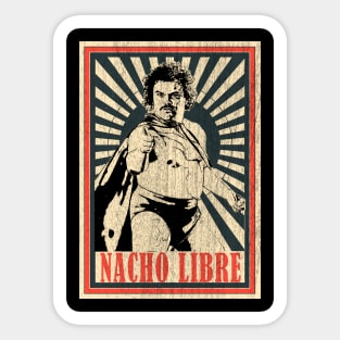 Vintage Poster Nacho Libre Sticker